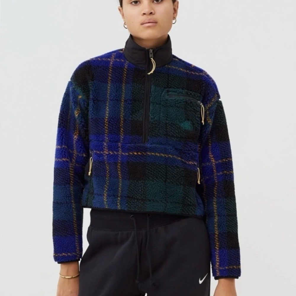 The North Face Plaid Fleece Pullover